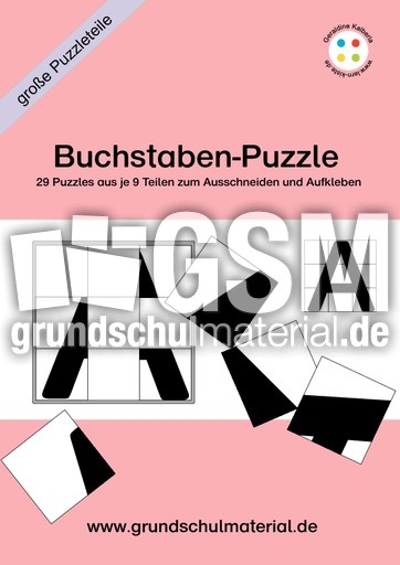 Buchstabenpuzzle grosse Puzzleteile - Buchstabenpuzzle 1
