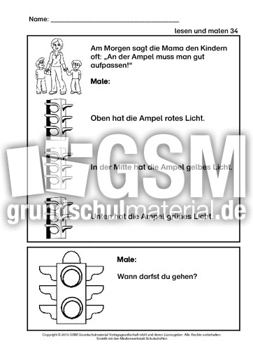 Lese-Mal-Blätter-Norddruck-33-64 - Lese-Mal-Blätter - Grundschulmaterial-Fibel - Deutsch Klasse ...