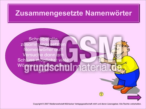 Lustige Nomen Prasentationen Nomen Grammatik Deutsch Klasse 3 Grundschulmaterial De