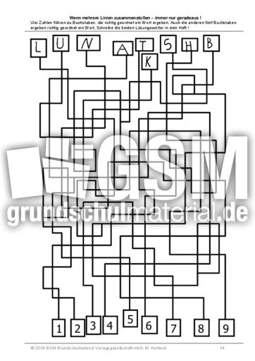 Buchstabensuche Im Linien Labyrinth Buchstabensuche Im Linien Labyrinth Lernspiele Deutsch Klasse 3 Grundschulmaterial De