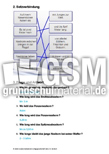 Sinnerfassendes lesen 2 klasse