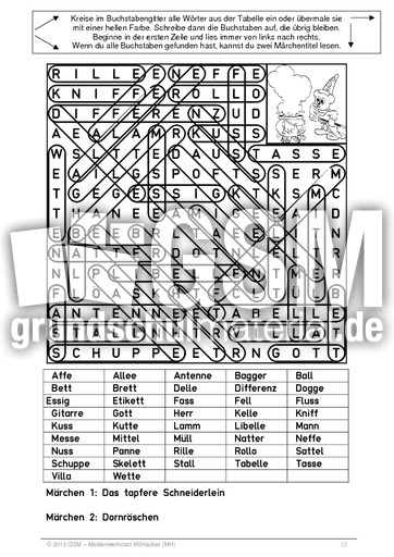 Suchsel Doppelkonsonanten Schwer Abgedeckt Rechtschreibfalle Suchsel Suchratsel Deutsch Klasse 3 Grundschulmaterial De