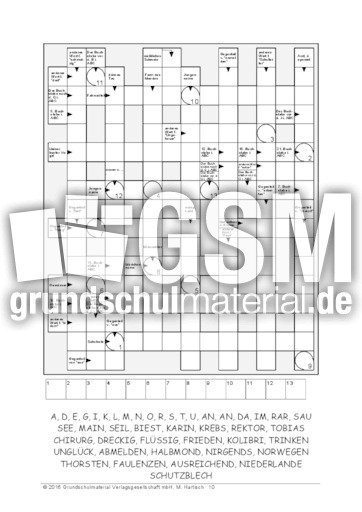 kreuzwortratsel 06 kreuzwortratsel kreuzwortratsel silbenratsel wabenratsel wortratsel labyrinth und quizhefte deutsch klasse 4 grundschulmaterial de