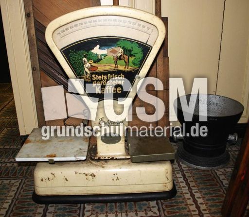 Alte Waage Alltag Fotos Leben Fruher Grundschulmaterial De