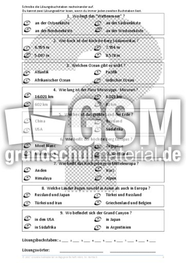 rund um die erde b 1 welt quiz weltreise erdkunde sachthemen hus klasse 4 grundschulmaterial de