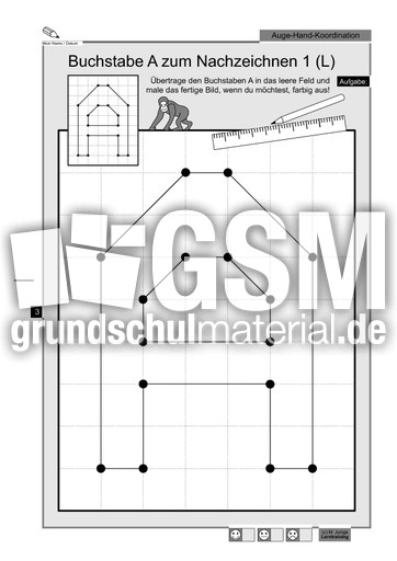 Buchstaben nachzeichnen l