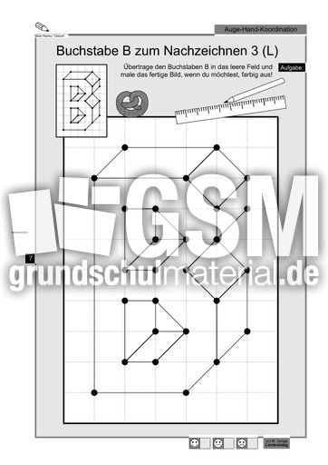 Buchstaben nachzeichnen l