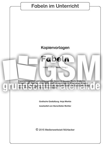 Fuchs Und Storch Fabeln Im Unterricht Marchen Sagen Fabeln Material Klassenubergreifendes Material Grundschulmaterial De