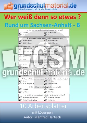 Rund Um Sachsen Anhalt B Deutschland Und Bundeslander Wer Weiss Denn So Etwas Ratsel Puzzles Und Suchsel Material Klassenubergreifendes Material Grundschulmaterial De