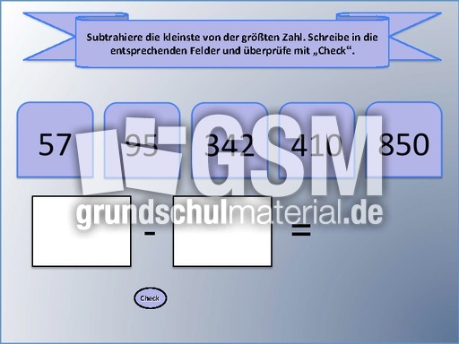 zahlen ordnen 1 - Orientierung im Tausenderraum ...