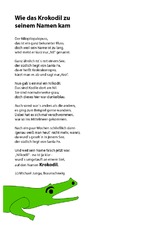 Gedicht In Der Grundschule Gedichte Fur Erstleser Gedichte Deutsch Klasse 2 Grundschulmaterial De
