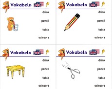 Unterrichtsmaterial für Freiarbeit in der Grundschule - Englisch Klasse 3 
