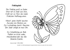 Fruhlingsgedicht In Der Grundschule Fruhling Jahreszeiten Hus Klasse 3 Grundschulmaterial De