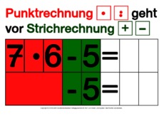 Punkt- vor Strichrechnung - Arbeitsblätter - Mathe Klasse 3 - Grundschulmaterial.de